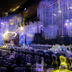 Nội Thất Khu Trình Diễn Show Cưới Starry Moonlight — Linh Nga Couture × JW Academy, TP.HCM