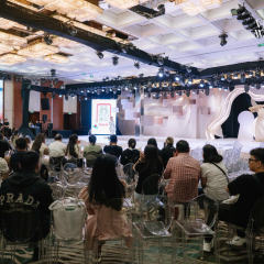 Nội Thất Khu Trình Diễn & Lounge Vietnam Wedding Week 2025 — Trung Dung Media, TP.HCM