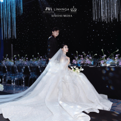 Nội Thất Khu Trình Diễn Show Cưới Starry Moonlight — Linh Nga Couture × JW Academy, TP.HCM