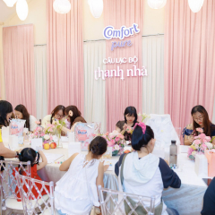 Nội thất khu sự kiện OMO x Comfort — Một Ngày Thanh Nhã, Nhà Văn hóa Thanh Niên, TP.HCM