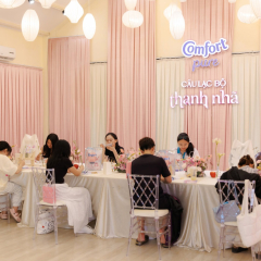 Nội thất khu sự kiện OMO x Comfort — Một Ngày Thanh Nhã, Nhà Văn hóa Thanh Niên, TP.HCM