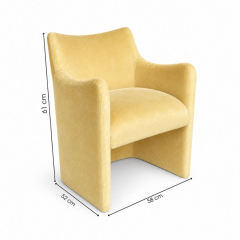 Ghế Sofa Muse - Nhung Vàng Bơ