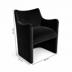 Ghế Sofa Muse - Nhung Đen