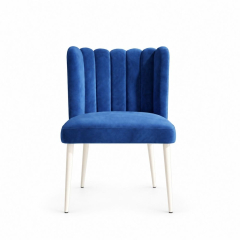 Ghế Nệm Vải Tulip - Xanh Cobalt
