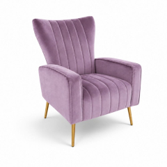 Ghế Sofa Armchair Aria - Nhung Tím Lilac