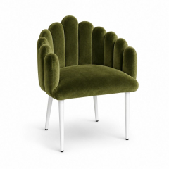 Ghế Bloom Armchair - Nhung Xanh Olive