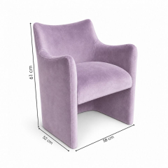Ghế Sofa Muse - Nhung Tím Lilac