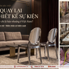Ánh kim trở lại trong thiết kế sự kiện: sang trọng thật hay chỉ hào nhoáng ở Việt Nam?