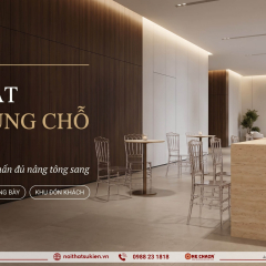 Đá travertine và đá tự nhiên vào sự kiện cao cấp: bề mặt sang trọng hay nặng nề phô trương?