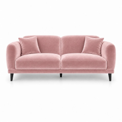 Sofa Đôi Lounge - Nhung Hồng Đào