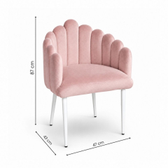 Ghế Bloom Armchair - Nhung Hồng Đào