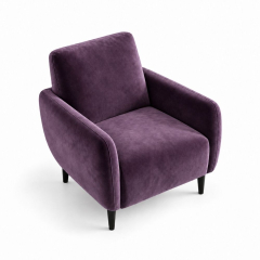 Ghế Sofa Armchair VIP - Nhung Tím Lilac
