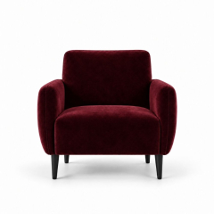 Ghế Sofa Armchair VIP - Nhung Đỏ Burgundy