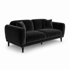 Sofa Đôi Lounge - Nhung Đen