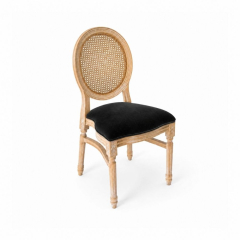 Ghế Louis XVI Lưng Mây - Nệm Màu
