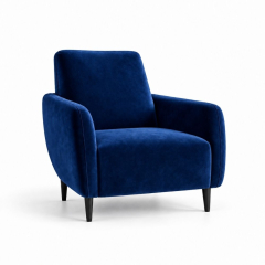 Ghế Sofa Armchair VIP - Nhung Xanh Cobalt