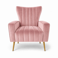 Ghế Sofa Armchair Aria - Nhung Hồng Đào