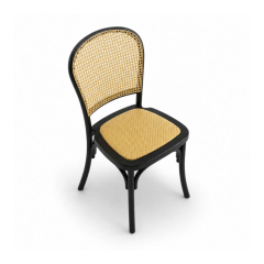 Ghế Caneback Black