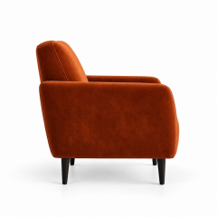 Ghế Sofa Armchair VIP - Nhung Cam Đất
