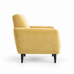 Ghế Sofa Armchair VIP - Nhung Vàng Bơ