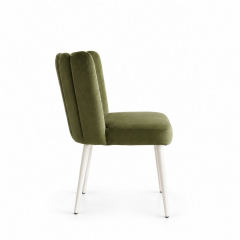 Ghế Nệm Vải Tulip - Xanh Olive