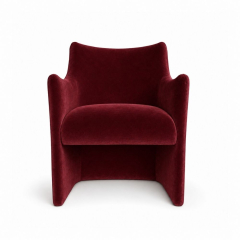 Ghế Sofa Muse - Nhung Đỏ Burgundy