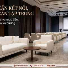 Bỏ hàng ghế khán phòng, chuyển sang lounge tương tác: hợp sự kiện Việt tới đâu?