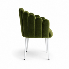 Ghế Bloom Armchair - Nhung Xanh Olive