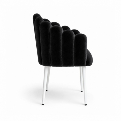 Ghế Bloom Armchair - Nhung Đen