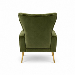 Ghế Sofa Armchair Aria - Nhung Xanh Olive