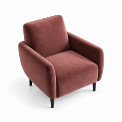 Ghế Sofa Armchair VIP - Nhung Hồng Dusty