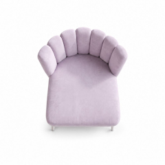 Ghế Nệm Vải Tulip - Tím Lilac