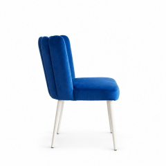 Ghế Nệm Vải Tulip - Xanh Cobalt