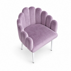Ghế Bloom Armchair - Nhung Tím Lilac