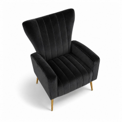 Ghế Sofa Armchair Aria - Nhung Đen