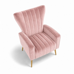 Ghế Sofa Armchair Aria - Nhung Hồng Đào