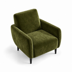 Ghế Sofa Armchair VIP - Nhung Xanh Olive