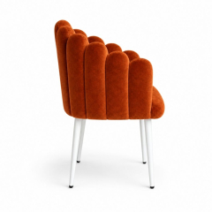 Ghế Bloom Armchair - Nhung Cam Đất