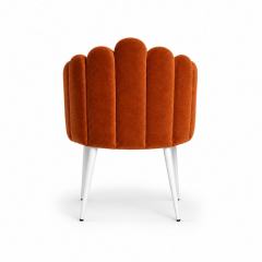 Ghế Bloom Armchair - Nhung Cam Đất