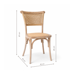 Ghế Crossback Rattan