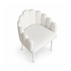Ghế Bloom Armchair - Bouclé Trắng