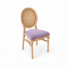 Ghế Louis XVI Lưng Mây - Nệm Màu