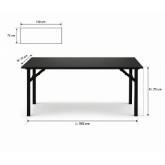 Bàn Sự Kiện Chữ Nhật - 150 × 75 cm