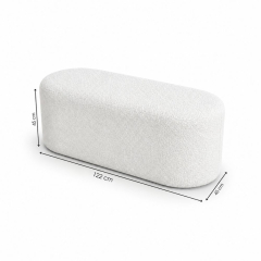 Ghế Băng Nova - Bouclé Trắng