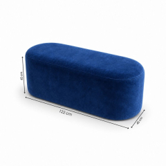 Ghế Băng Nova - Nhung Xanh Cobalt