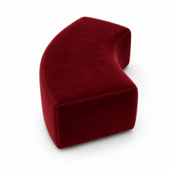 Ghế Băng Wave Module - Nhung Đỏ Burgundy