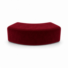 Ghế Băng Wave Module - Nhung Đỏ Burgundy