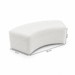 Ghế Băng Wave Module - Bouclé Trắng