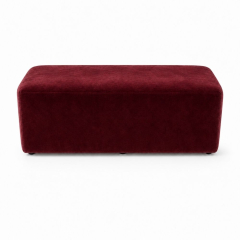Ghế Bench Dài - Nhung Đỏ Burgundy