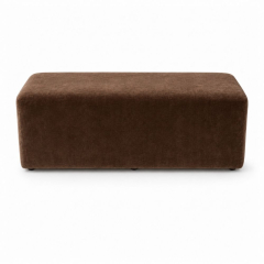Ghế Bench Dài - Nhung Nâu Chocolate